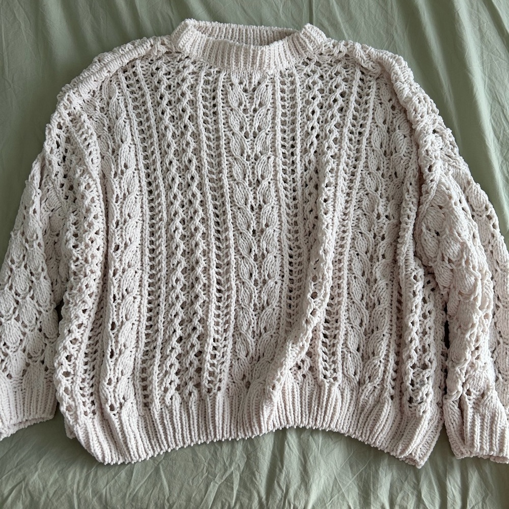 Forever 21 Cream Knit Sweater - Picture 2 of 7